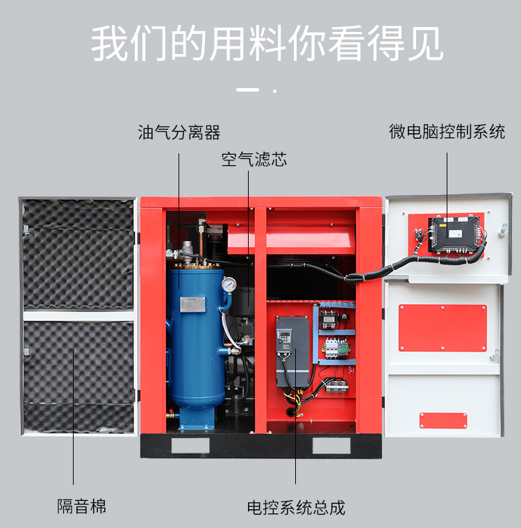 變頻螺桿空壓機37kw